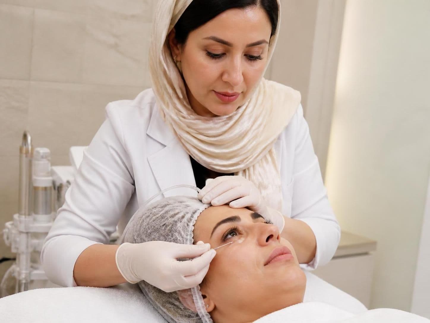 کربوکسی تراپی دور چشم